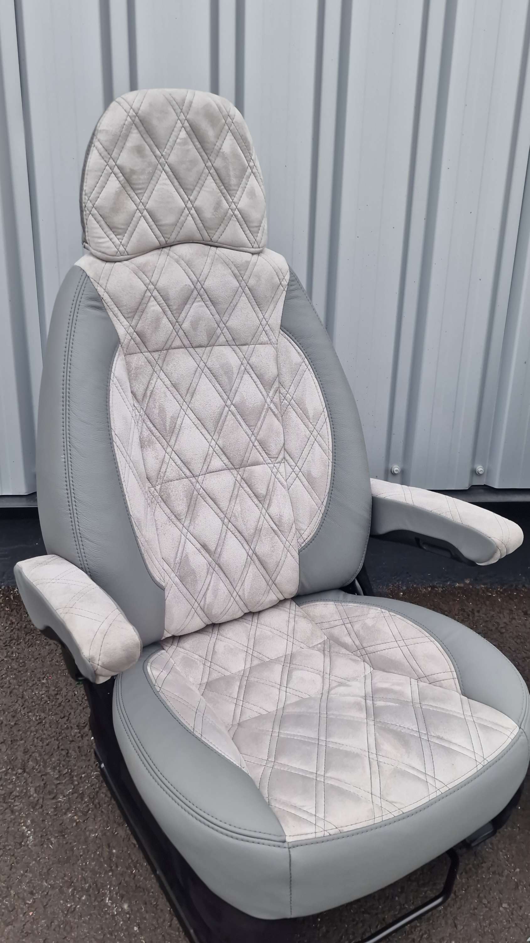 Peugeot Boxer Citroen Relay Fiat Ducato Front Seats Real Leather&Real Alcantara image 10