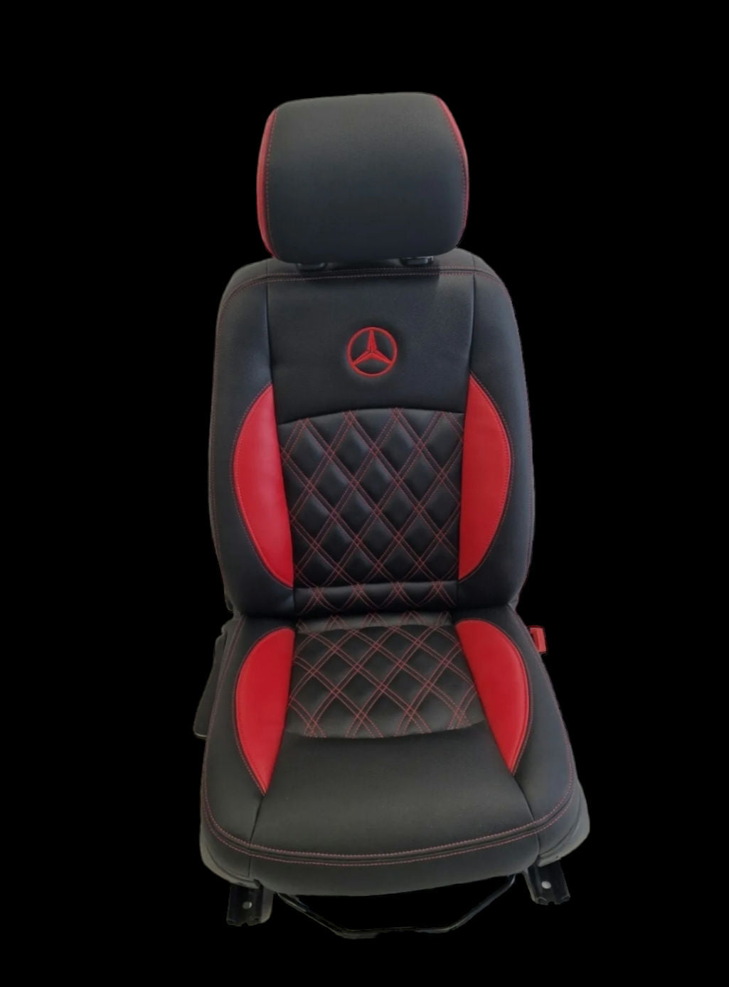 Mercedes Vito or Viano W639 Front seats in black and red image 2