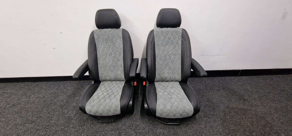 Mercedes Sprinter Captain Seats 2006/2022 gray honeycomb image 7