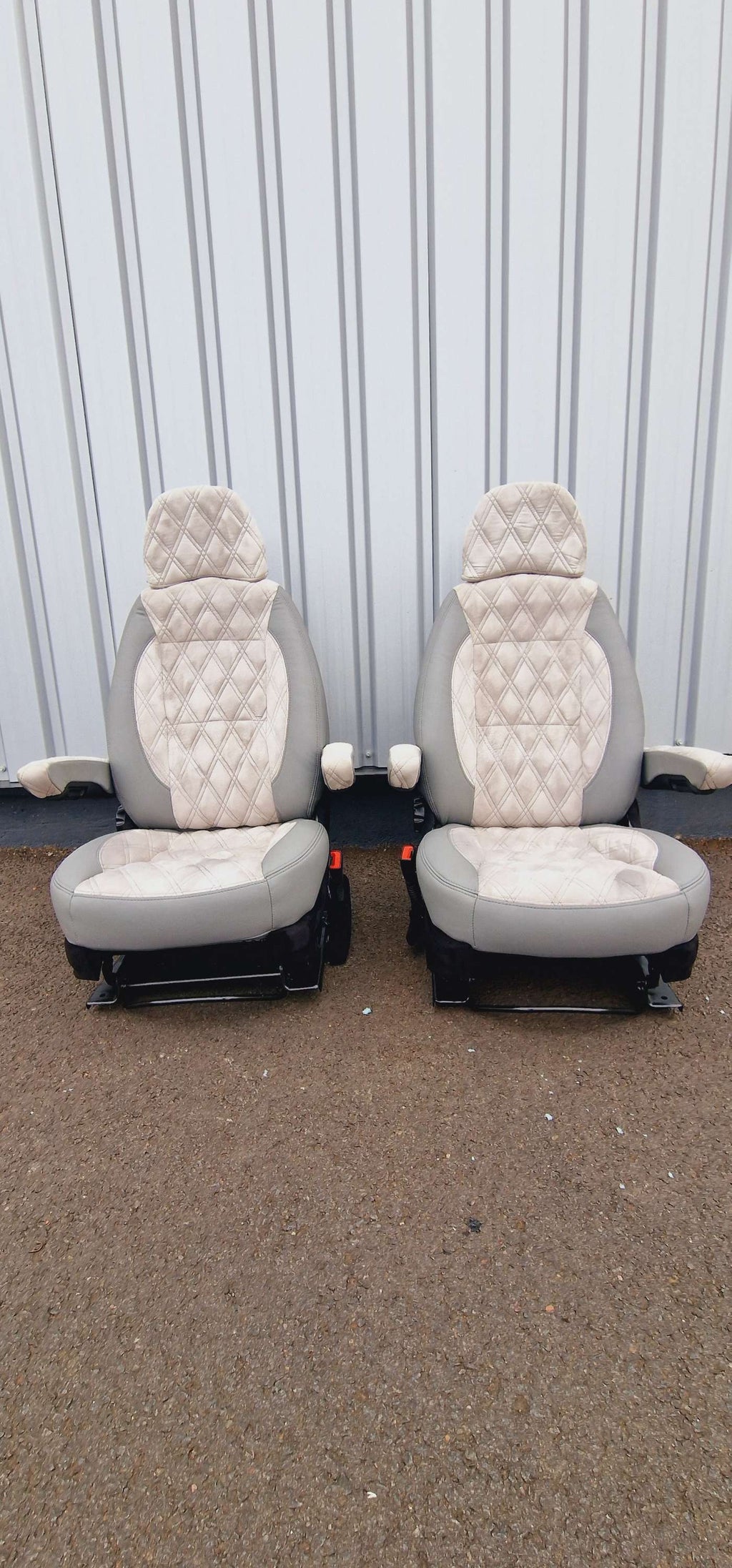 Peugeot Boxer Citroen Relay Fiat Ducato Front Seats Real Leather&Real Alcantara image 2