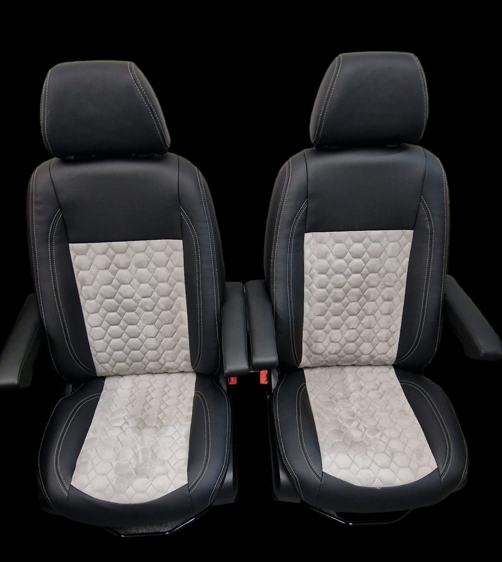Mercedes Sprinter Captain Seats in Black and grey image 5