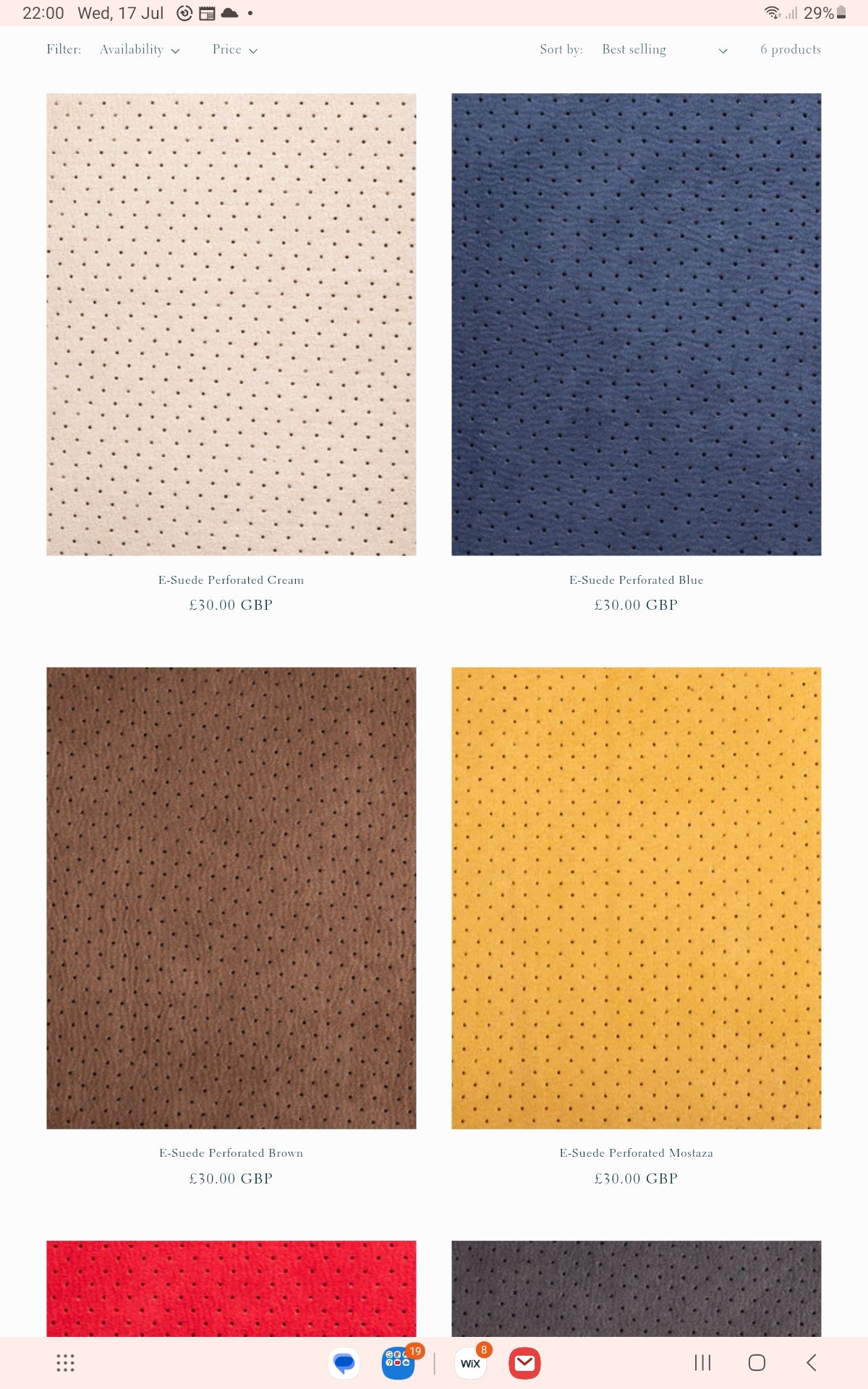 E-Suede  with & Without Perforated image 0