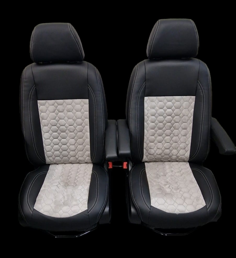 Mercedes Sprinter Captain Seats in Black and grey image 7
