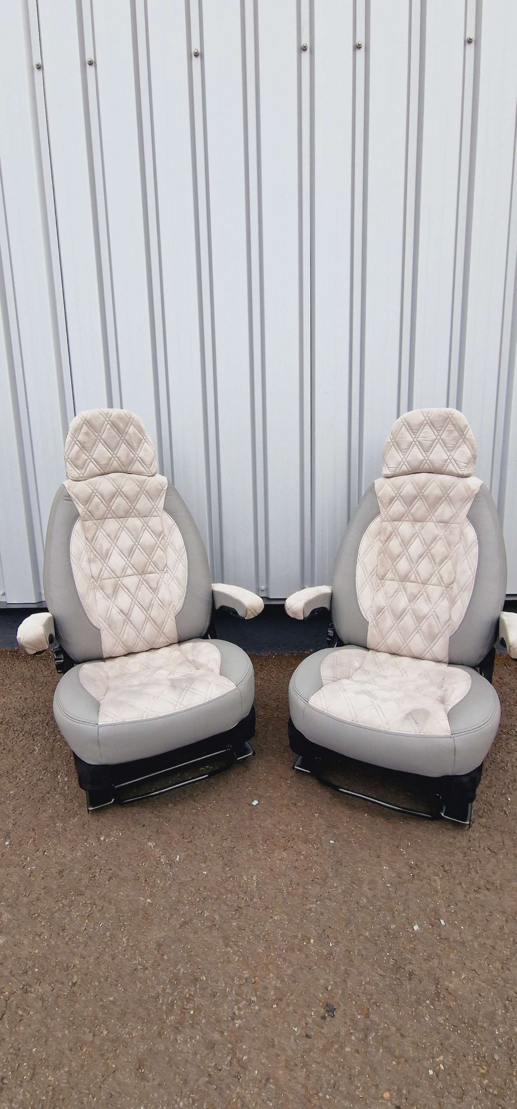 Peugeot Boxer Citroen Relay Fiat Ducato Front Seats Real Leather&Real Alcantara image 5