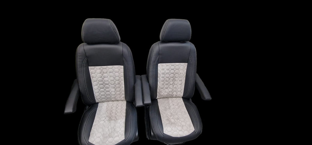 Mercedes Sprinter Captain Seats in Black and grey image 9