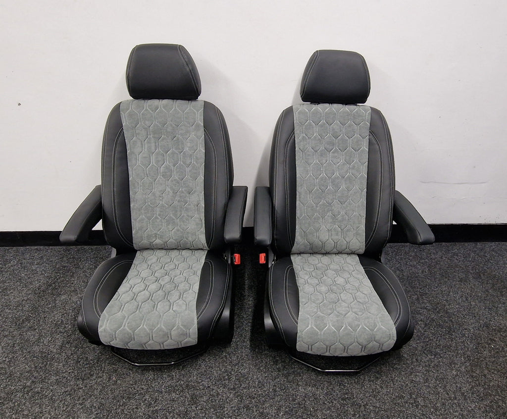 Mercedes Sprinter Captain Seats 2006/2022 gray honeycomb image 1